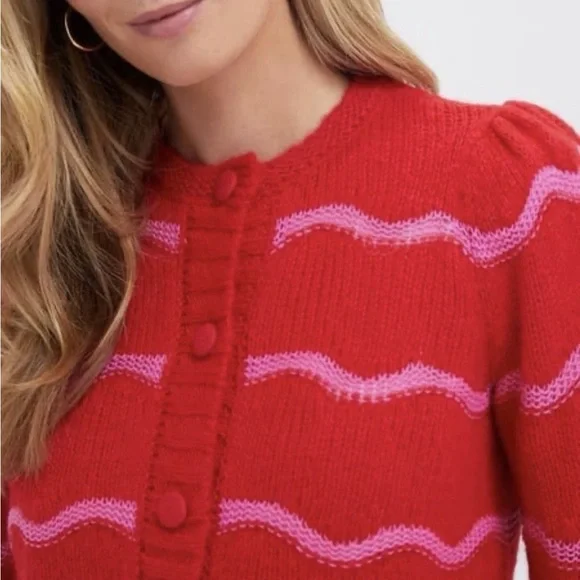 Tuckernuck Meadowbrook Stripe Dulcie Cardigan | Size Large - Picture 2 of 9